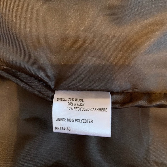 Calvin Klein Berry Red Wool Double Breasted Peacoat size 6 - Picture 12 of 12